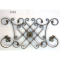 Wrought Iron Window Railing Decorative Component Panels Forged Groupware Element Or fence decoration Ornament